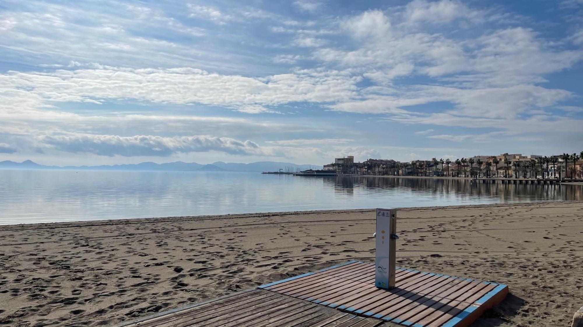Charming Beachfront Apartment Murcia Esterno foto