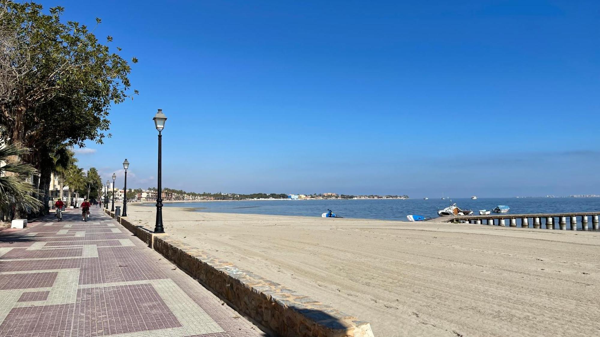 Charming Beachfront Apartment Murcia Esterno foto