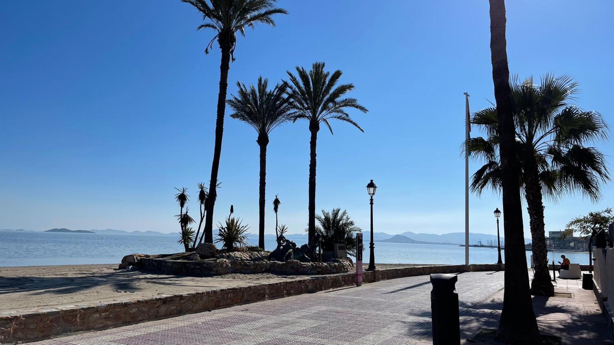 Charming Beachfront Apartment Murcia Esterno foto