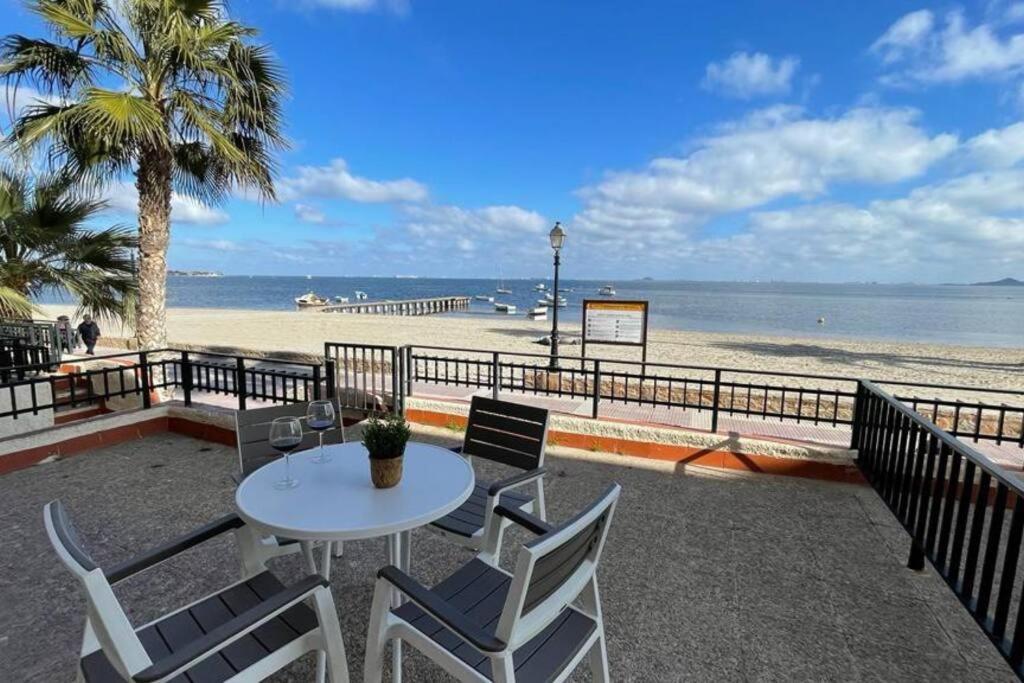 Charming Beachfront Apartment Murcia Esterno foto