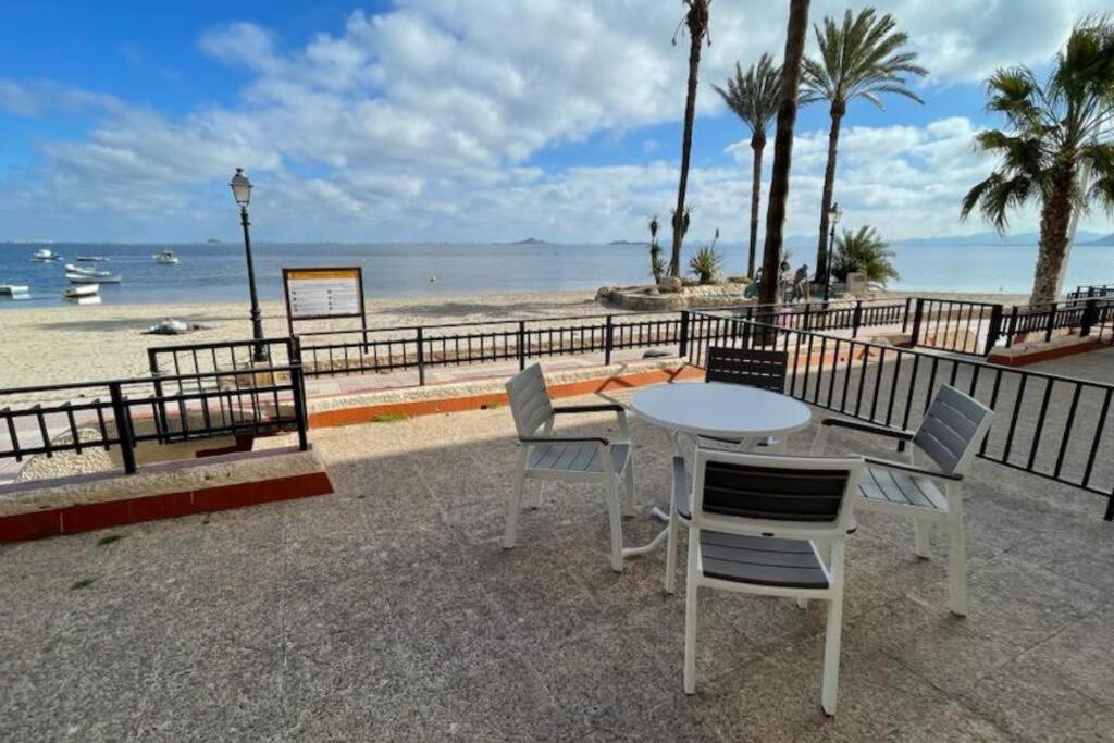 Charming Beachfront Apartment Murcia Esterno foto